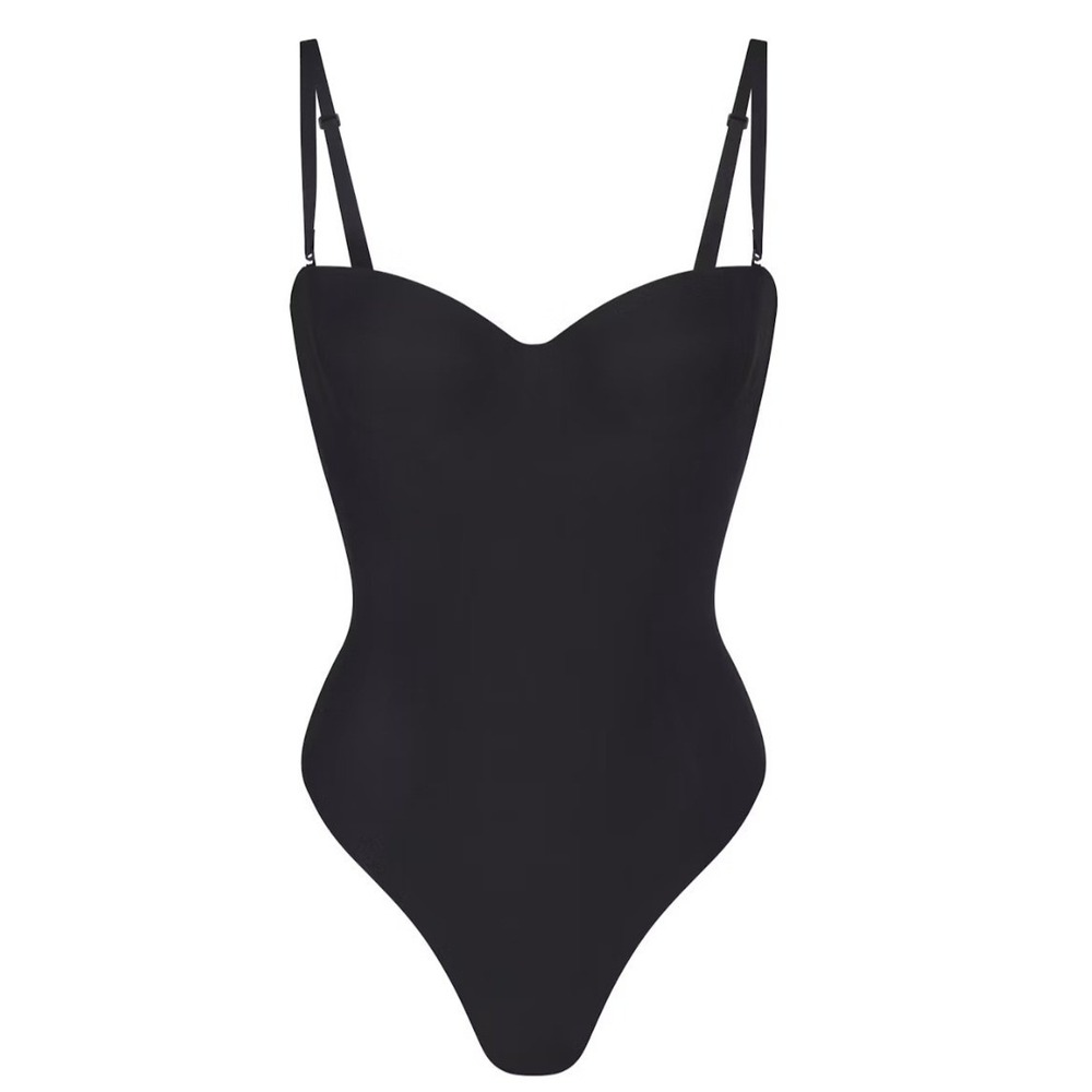 Skims Body Molded Underwire Bodysuit Onyx Black BD-THG-9104 XS